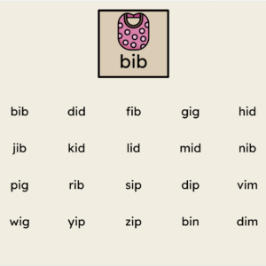 Orton-Gillingham Virtual Phonics Lesson: CVC short /i/ Words